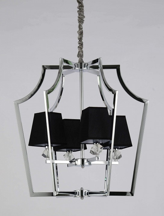 Подвесная люстра lumina deco montero ldp 1249-4 chr+bk