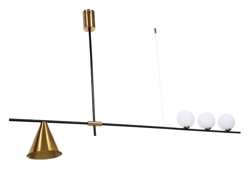 Светильник на штанге lumina deco renzo ldp 6043-4 bk+md