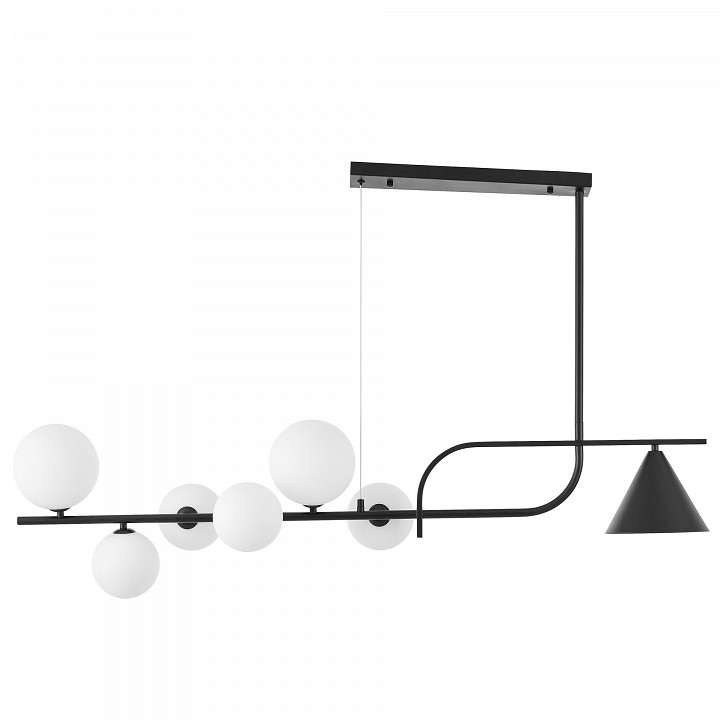 Светильник на штанге lumina deco amadeo ldp 7036-7 bk+wt