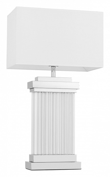 Настольная лампа декоративная lumina deco davos ldt 310 chr+wt