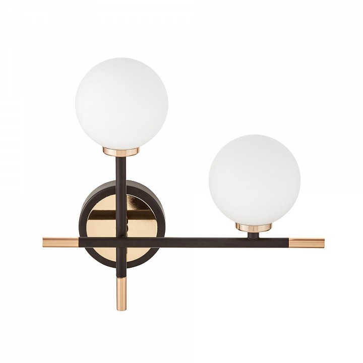 Бра lumina deco marsiada ldw 6033n-2 rt bk+fgd