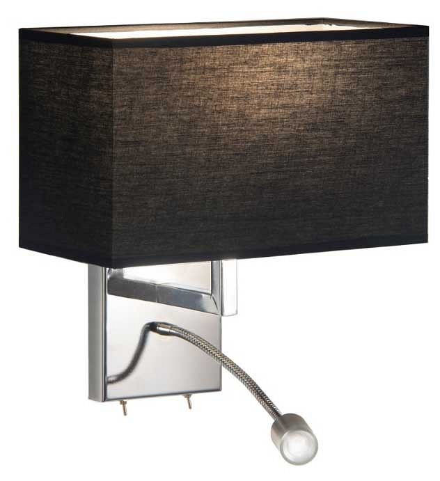 Бра с подсветкой lumina deco dotti ldw 6050-2 bk