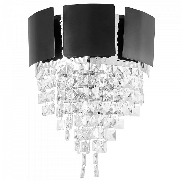 Накладной светильник lumina deco molina ldw 7045-2 bk+chr