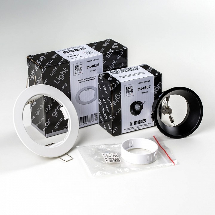 Встраиваемый светильник lightstar domino d61607wmod