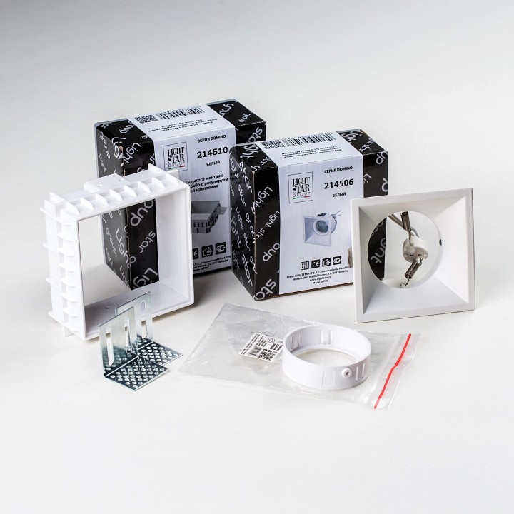 Встраиваемый светильник lightstar domino g214506wmod