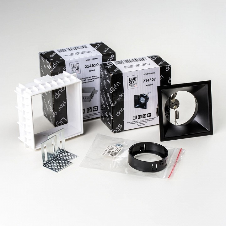 Встраиваемый светильник lightstar domino g214507bmod