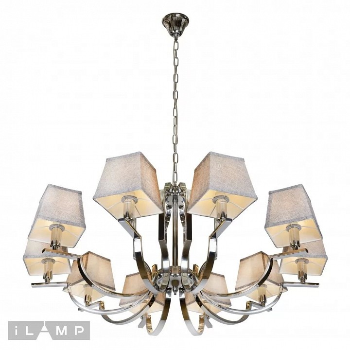 Подвесная люстра ilamp hilton 6943-10 cr