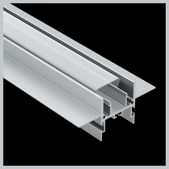 Профиль встраиваемый с нишей maytoni алюминиевый профиль alm014s-2m