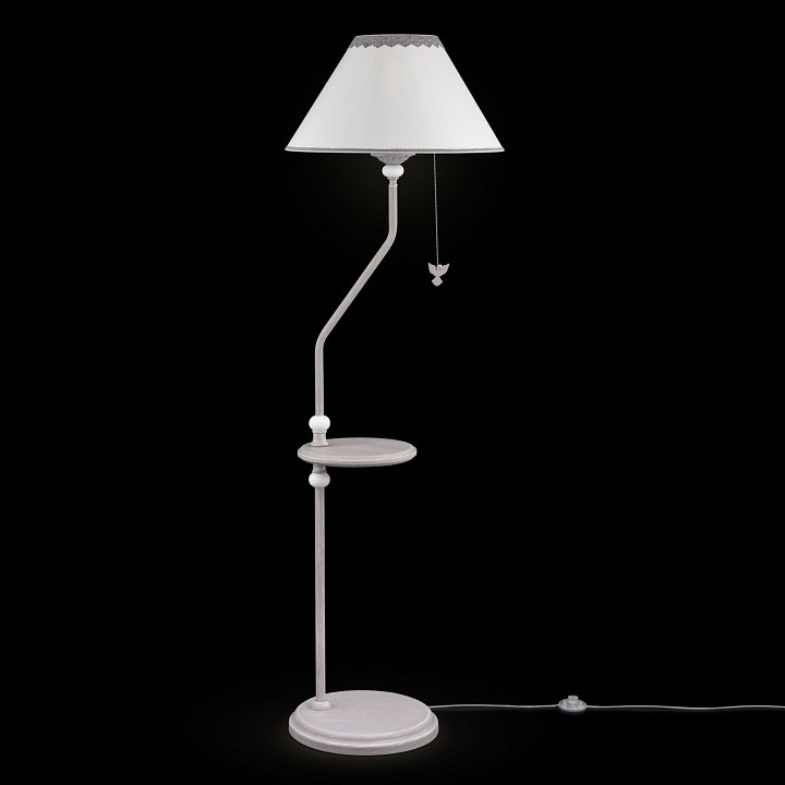 Торшер с полкой maytoni bouquet arm023-fl-01-s