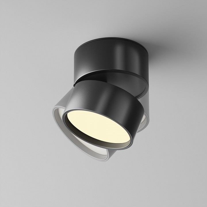 Накладной светильник maytoni onda c024cl-12w2.7k-b-1