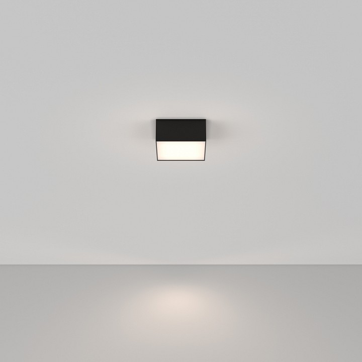 Накладной светильник maytoni zon c032cl-12w4k-sq-b