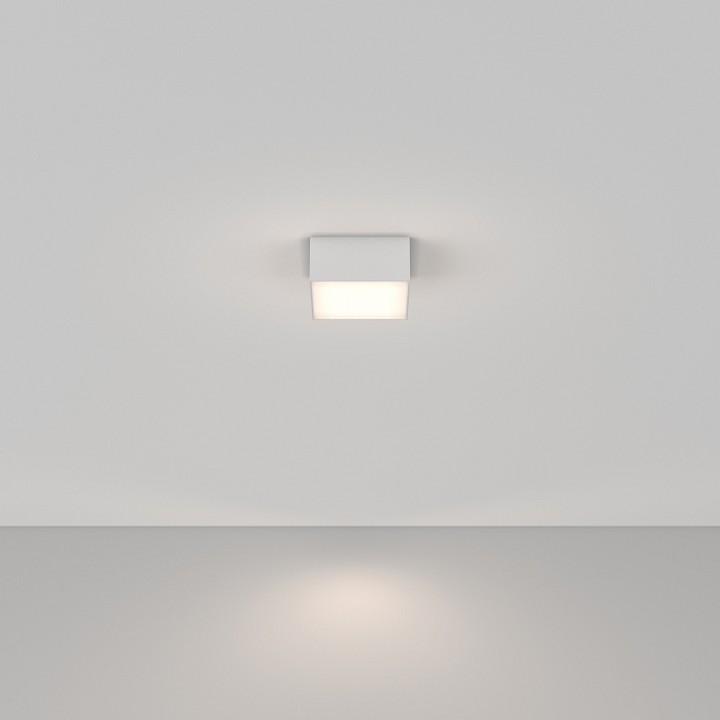 Накладной светильник maytoni zon c032cl-12w4k-sq-w