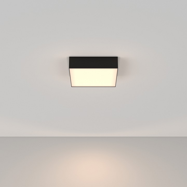 Накладной светильник maytoni zon c032cl-24w3k-sq-b