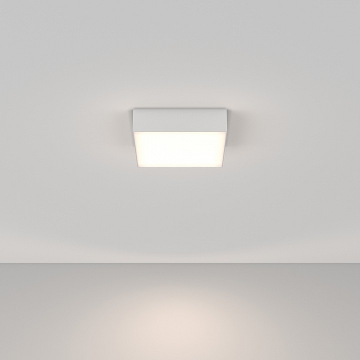 Накладной светильник maytoni zon c032cl-24w4k-sq-w