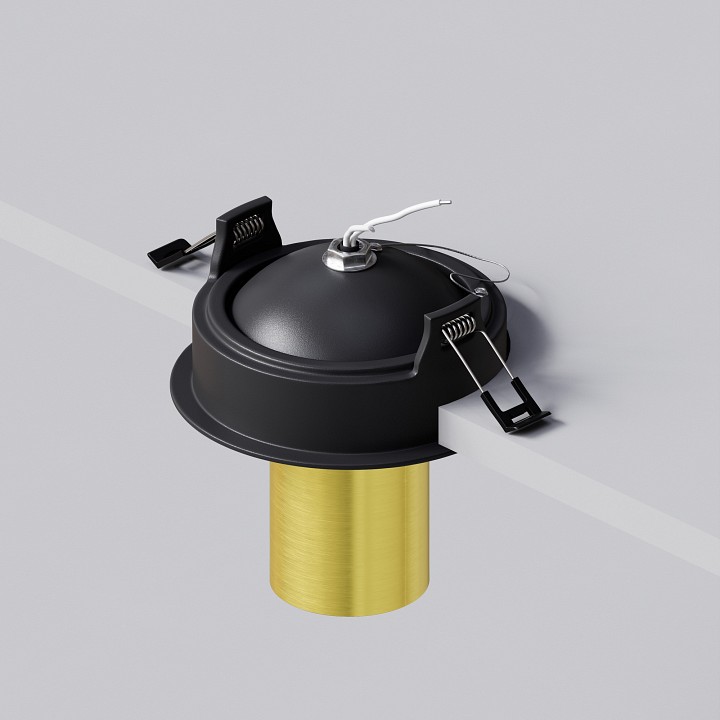 Встраиваемый светильник maytoni focus s c048cl-01-gu10-bbs
