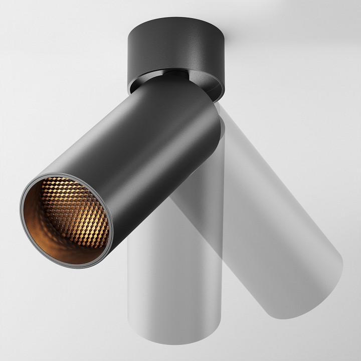 Светильник на штанге maytoni focus led c055cl-l12b2.7k-w-b