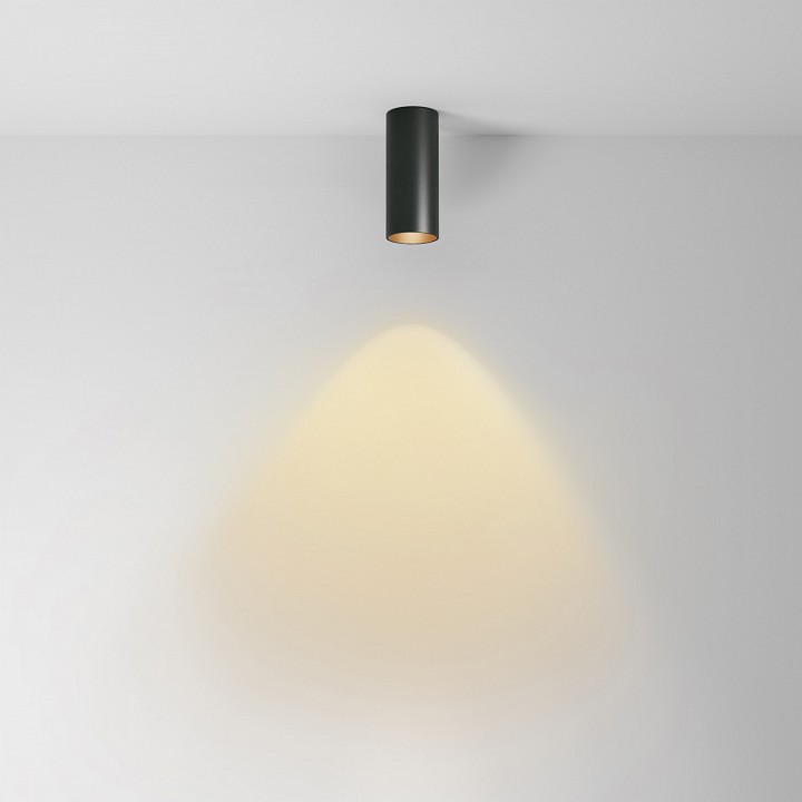 Накладной светильник maytoni focus led c056cl-l12b2.7k-w-b