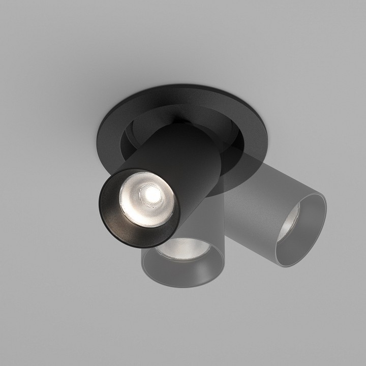 Встраиваемый светильник на штанге maytoni focus led c071cl-7w4k-b