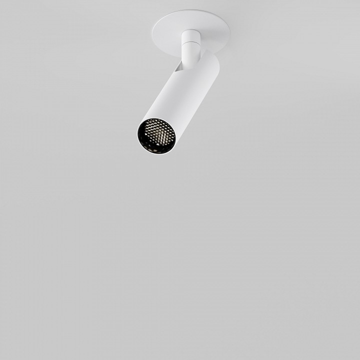 Встраиваемый светильник на штанге maytoni focus t c141rs-l125-6w4k-w