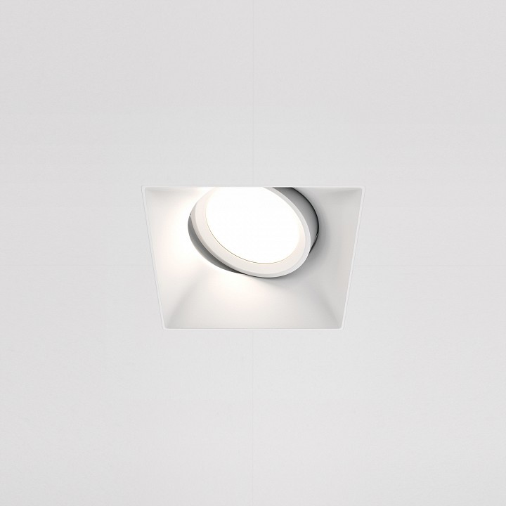 Встраиваемый светильник maytoni dot dl042-01-sq-w