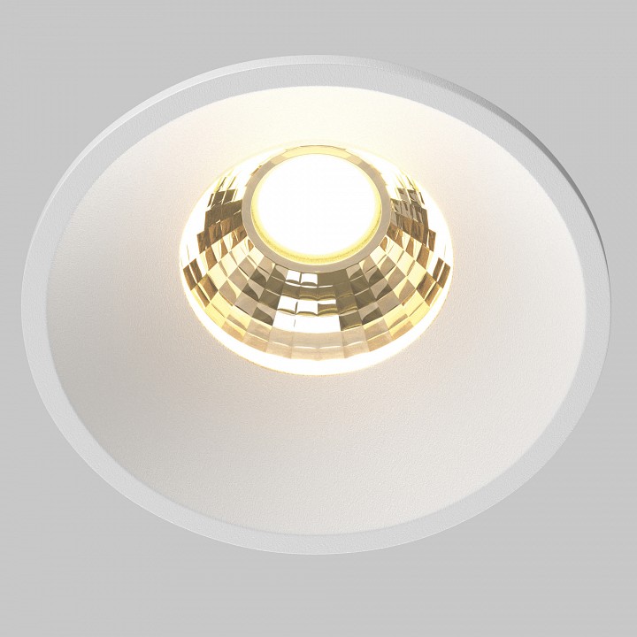 Встраиваемый светильник maytoni round dl058-7w2.7k-w