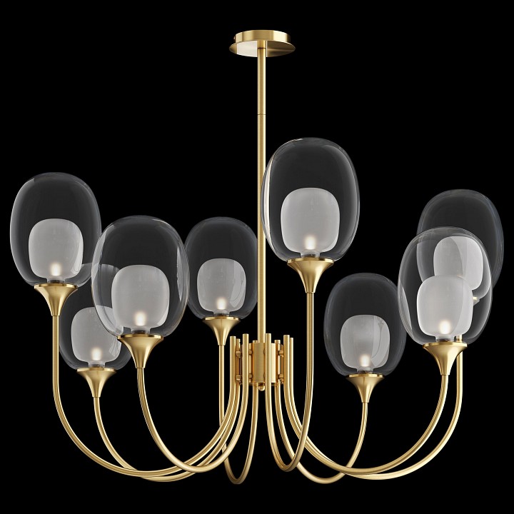 Люстра на штанге maytoni aura mod016pl-08bs