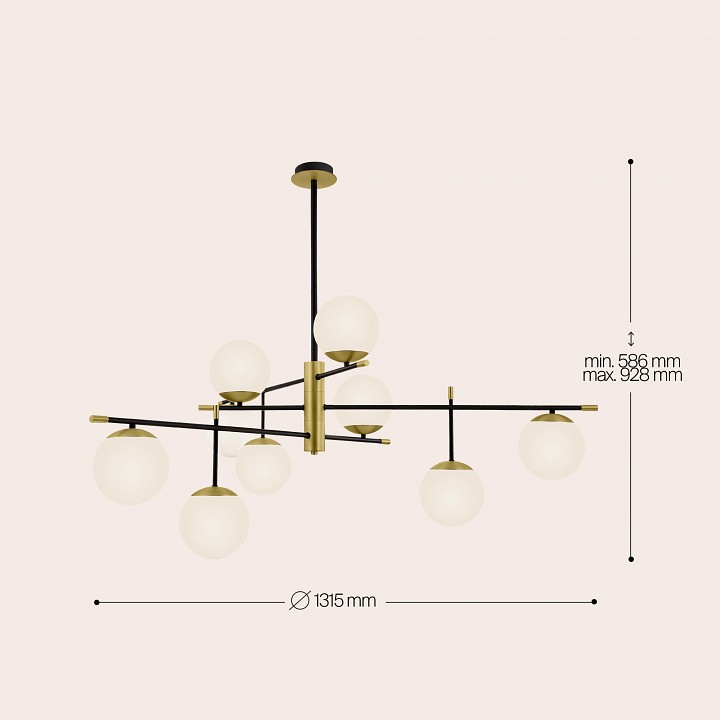Подвесная люстра maytoni nostalgia mod048pl-09g