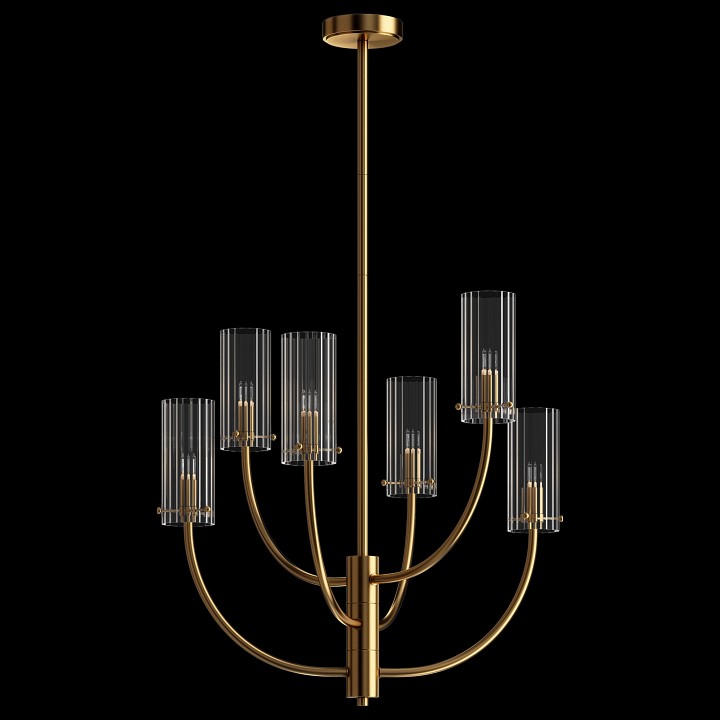 Люстра на штанге maytoni arco mod223pl-06bs