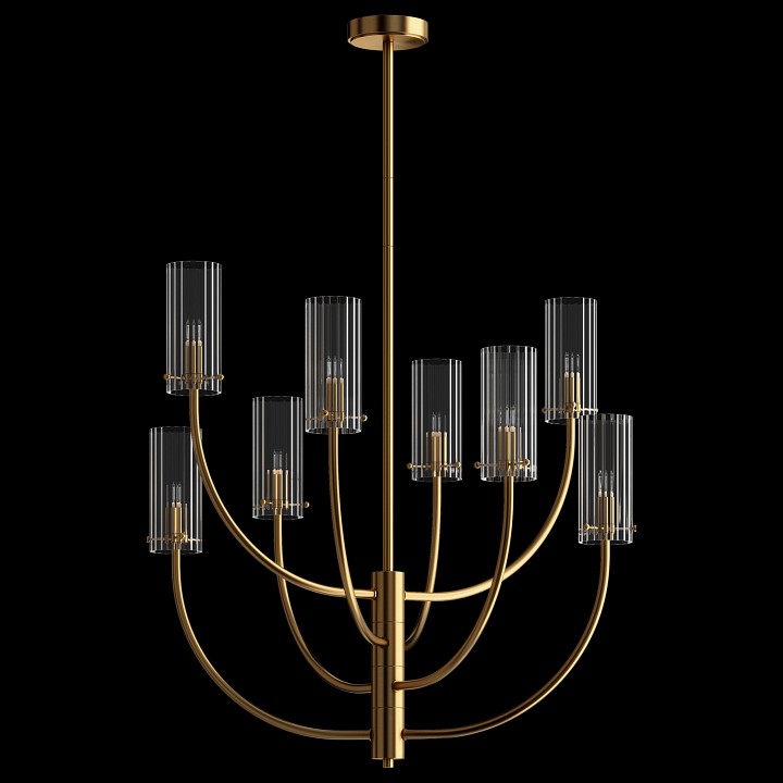 Люстра на штанге maytoni arco mod223pl-08bs
