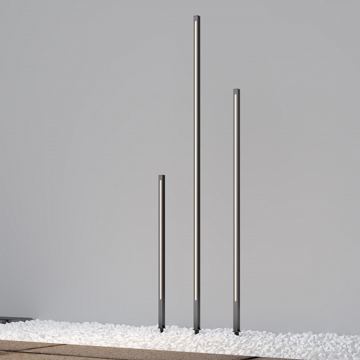 Наземный высокий светильник maytoni pole o440fl-l12gf3k