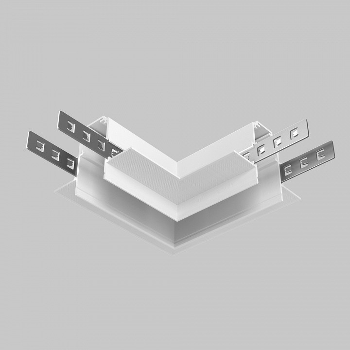 Соединитель угловой l-образный для треков встраиваемых maytoni accessories for tracks exility tra034cl-42.12w
