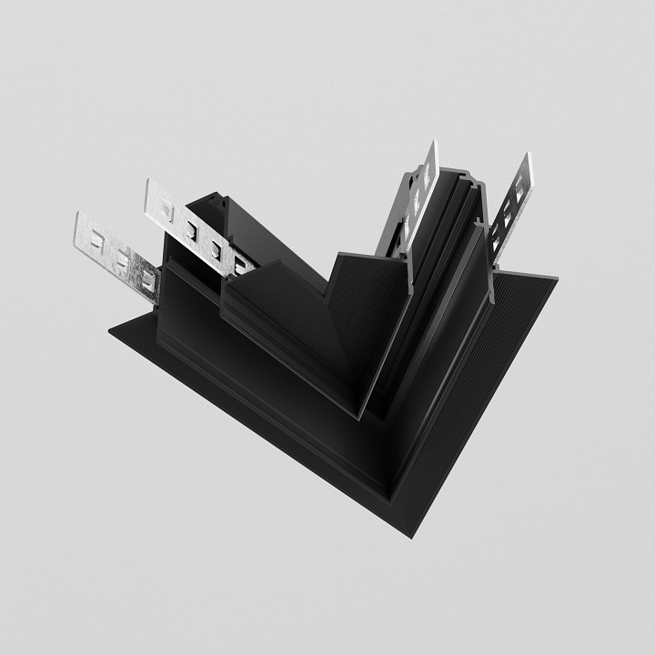 Соединитель угловой l-образный для треков встраиваемых maytoni accessories for tracks exility tra034cls-42.12b