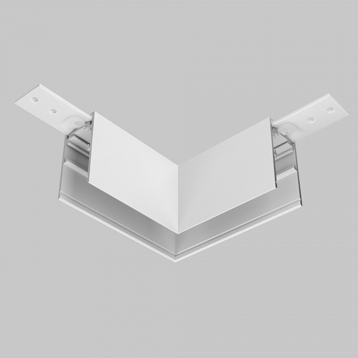 Соединитель угловой l-образный для треков накладных maytoni accessories for tracks exility tra034hcl-41w