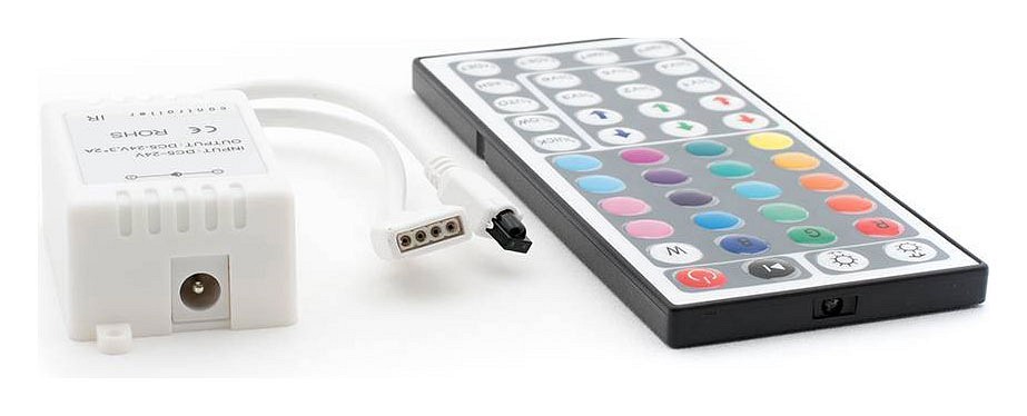 Контроллер-регулятор цвета rgb с пультом ду swg ir ir-rgb-44-6a