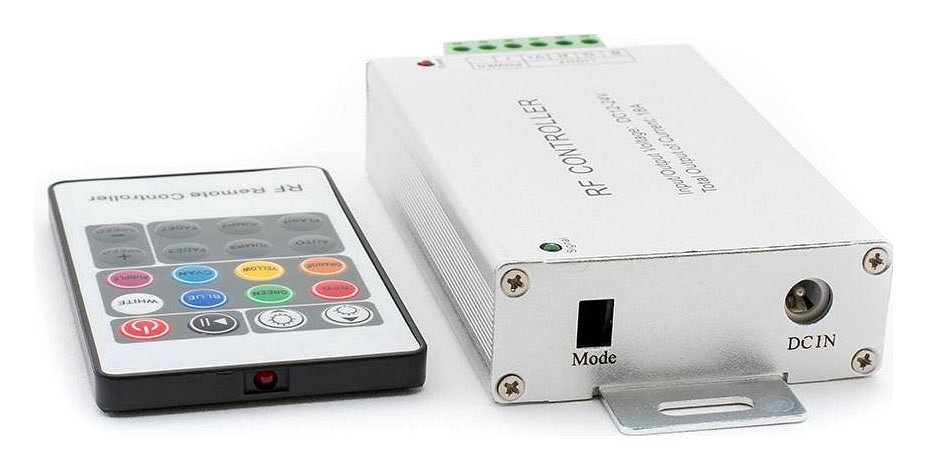 Контроллер-регулятор цвета rgb с пультом ду swg rf rgb rf-rgb-20-18a