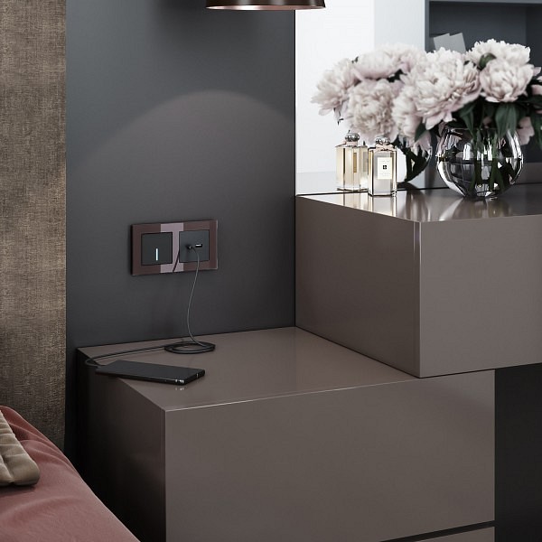 Выключатель сенсорый одноклавишный с подсветкой и функцией wi-fi, Без рамки werkel черный w4510608