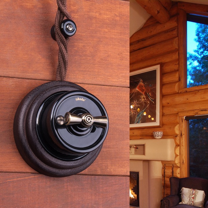 Провод электропитания werkel ретро 2х1, 5 (коричневый) w6452514