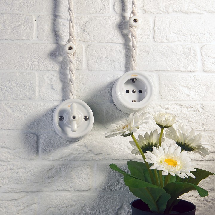 Провод электропитания werkel ретро 3х1, 5 (белый) w6453501