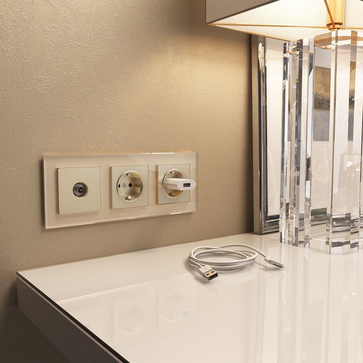 Рамка на 3 поста werkel favorit (шампань) w0031111