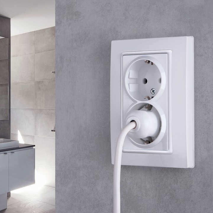 Рамка для двойной розетки werkel snabb basic (белый) w0082001