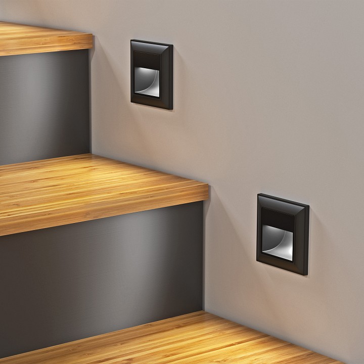 Заглушка для поста с подсветкой, Без рамки werkel черный w1154108