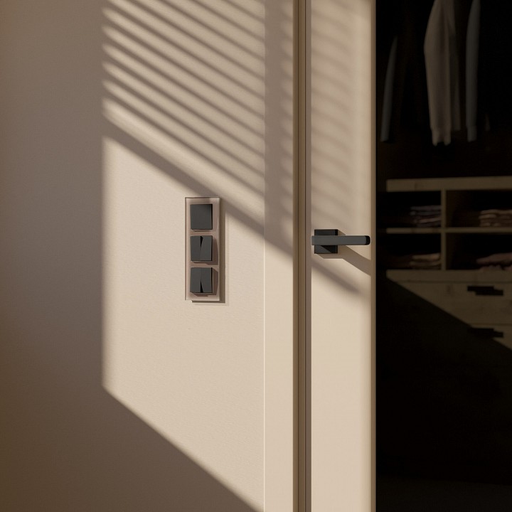 Рамка на 3 поста werkel favorit (латте, Стекло) w0031142