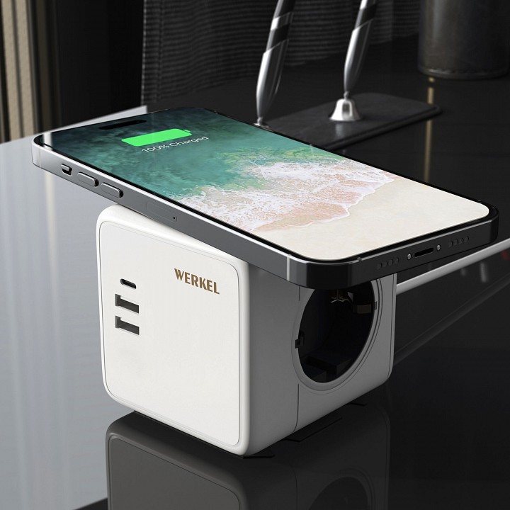 Сетевой фильтр werkel розеточный блок белый w6513501