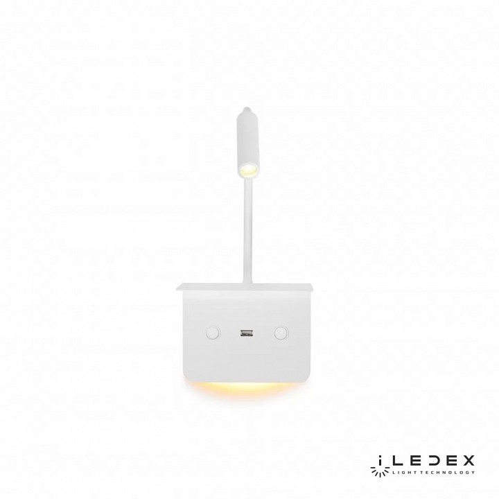 Бра с полкой iledex support 7031c wh