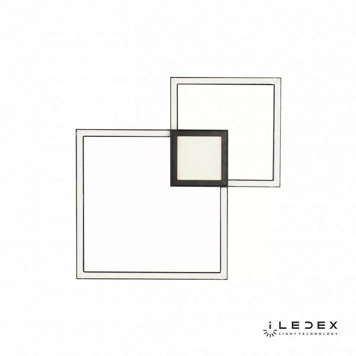 Накладной светильник iledex galaxy x046424 24w 3000k bk