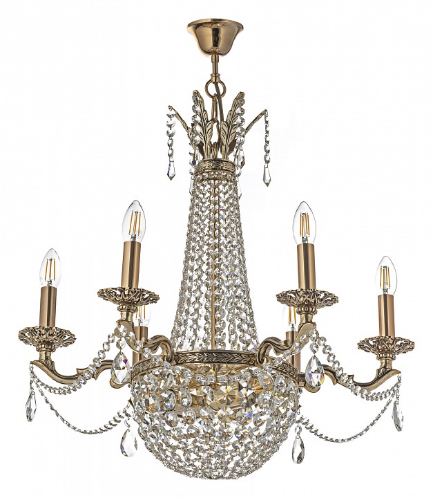 Подвесная люстра arti lampadari amelia amelia e 1.6.6.502 gb
