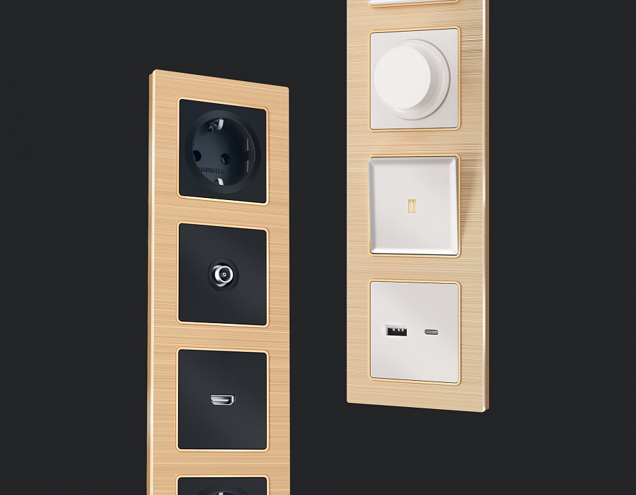 Рамка на 1 пост ambrella volt alfa af550301