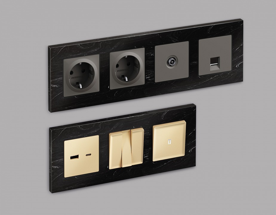 Рамка на 1 пост ambrella volt grand af930701