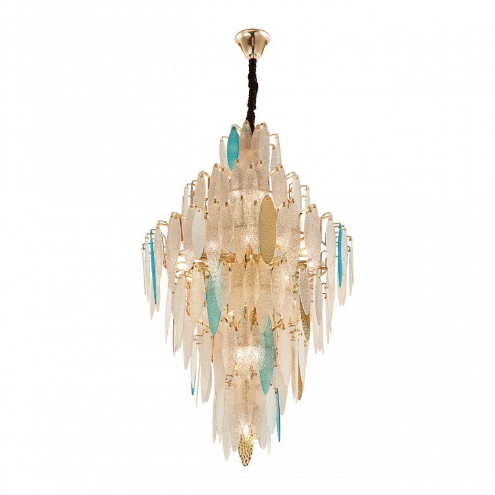 Подвесная люстра arte milano am-7753b 1863b.d800.h1300.e14.25 g