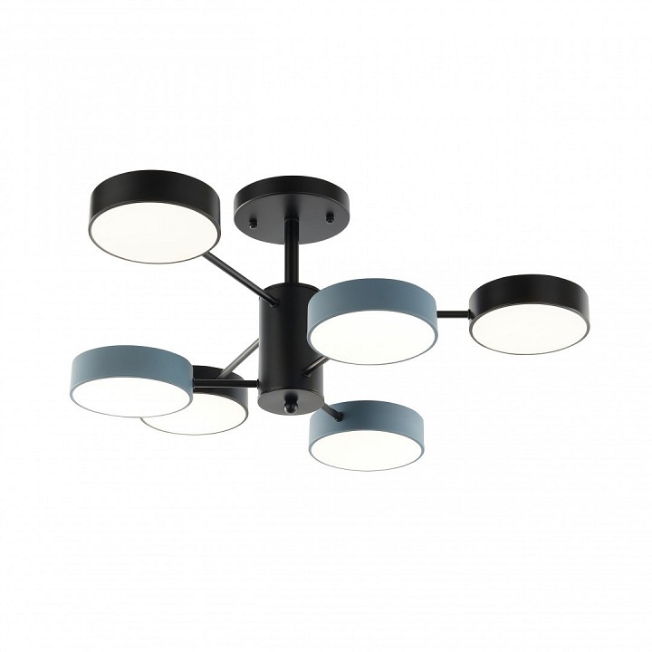 Люстра на штанге arte milano ferrara 250906/6b bk/gr
